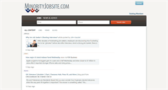 Desktop Screenshot of minorityjobsite.com