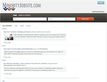 Tablet Screenshot of minorityjobsite.com